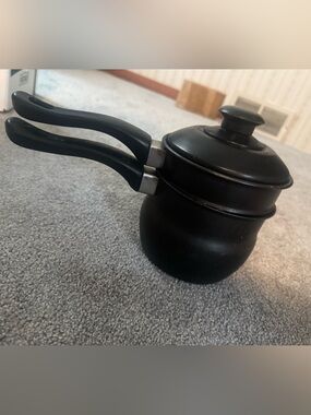 Black Double-Boiler with lid